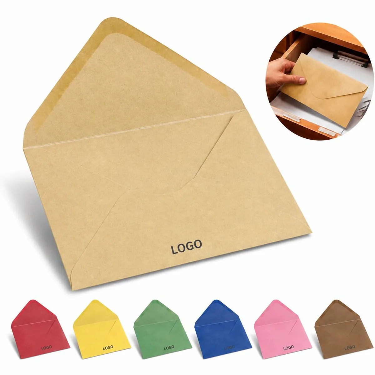 Classic Paper Envelopes Self-Adhesive Seal for Documents &