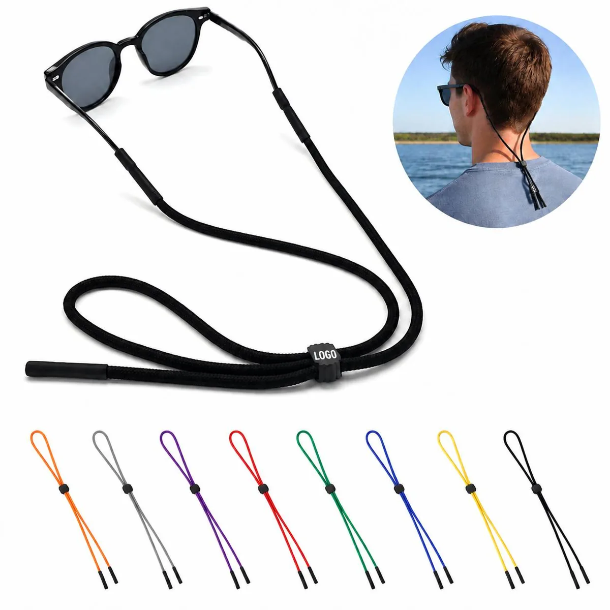 Adjustable Sunglass Strap for Secure Sports Fit