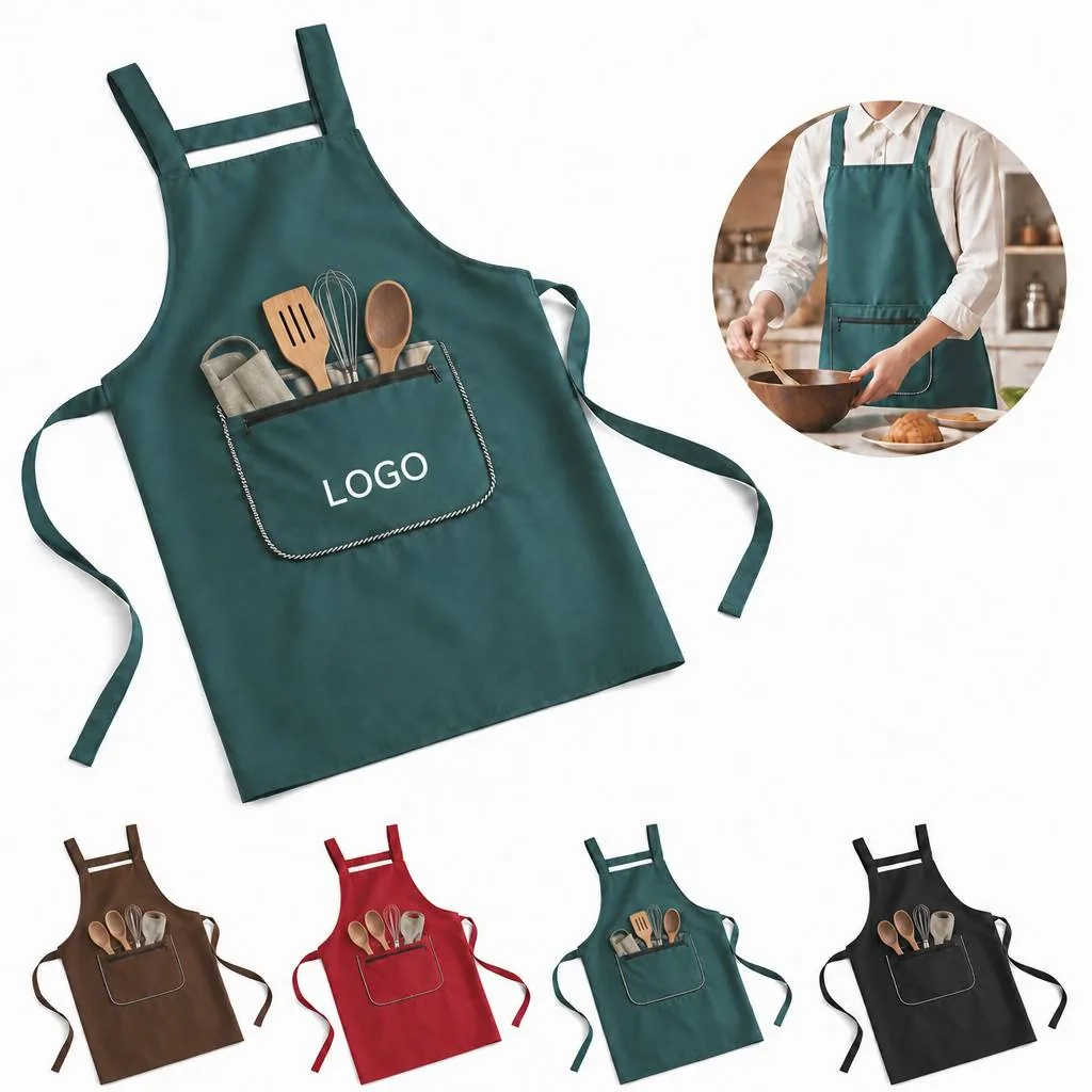 Waterproof Apron with Pocket for Kitchen, Cleaning,
