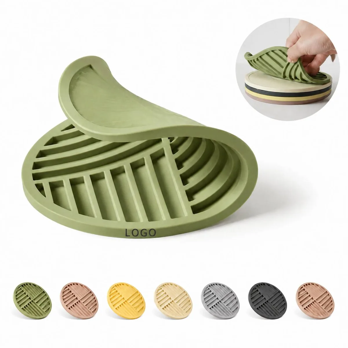 Thickened Silicone Heat Resistant Insulated Coaster for Everyday Use