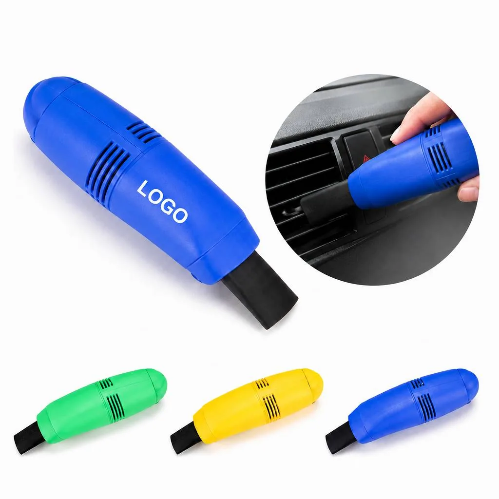 Mini USB Keyboard Vacuum Cleaner with Brush Attachment