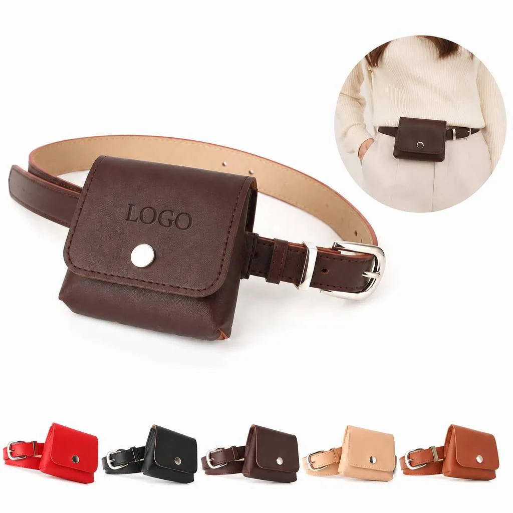 Women's Adjustable Belt with Detachable Mini Purse Fanny