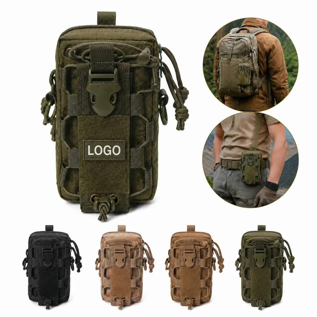Tactical MOLLE Hydration Waist Pouch, Water-Resistant