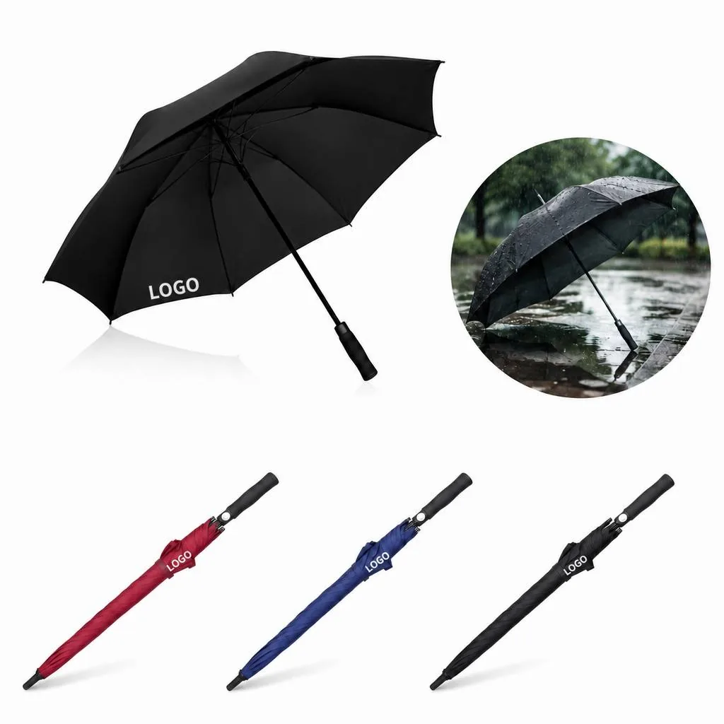 Rust-Proof Automatic Open Umbrella, 27 Inch Straight Handle