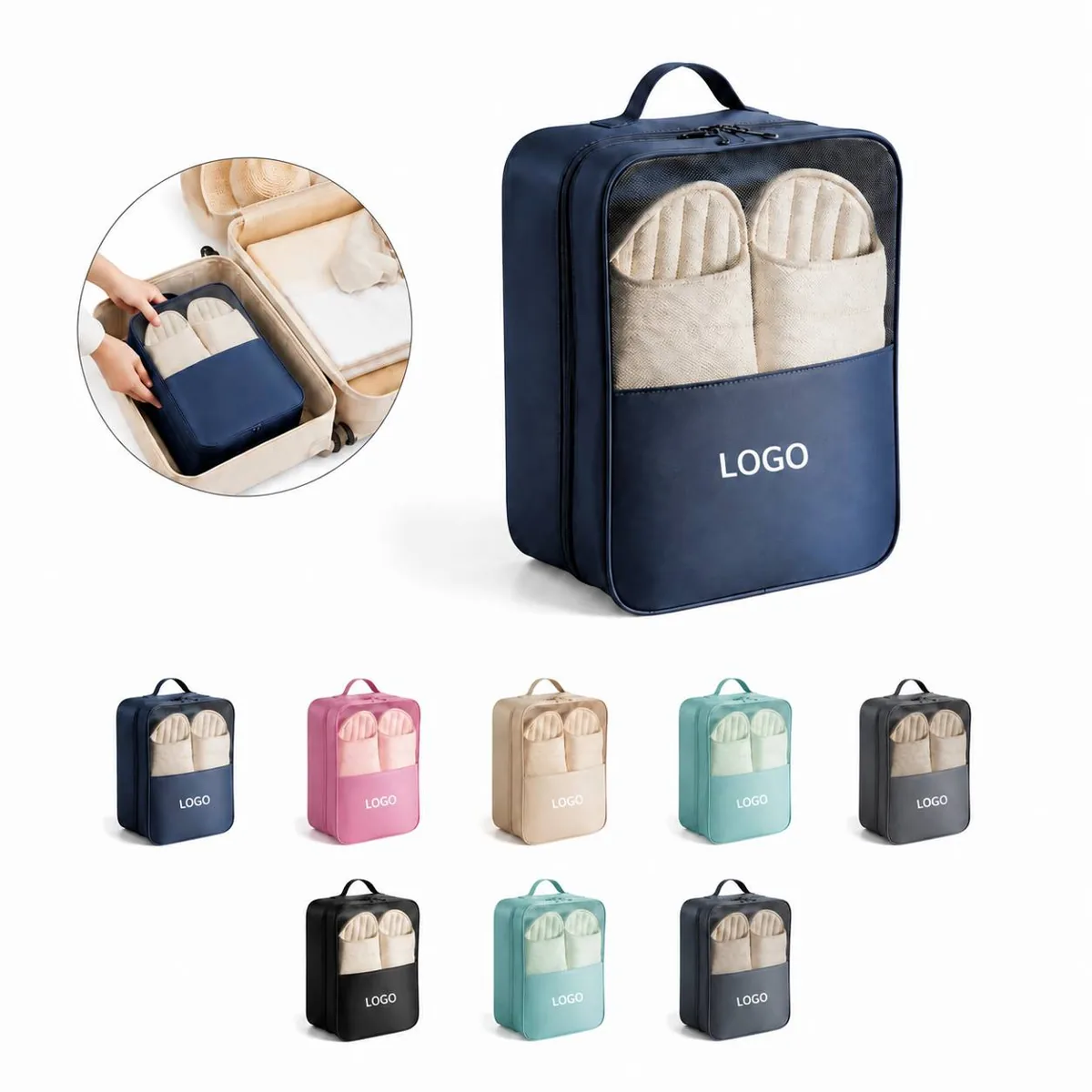 3-Layer Travel Shoe Bag Organizer for Shoes