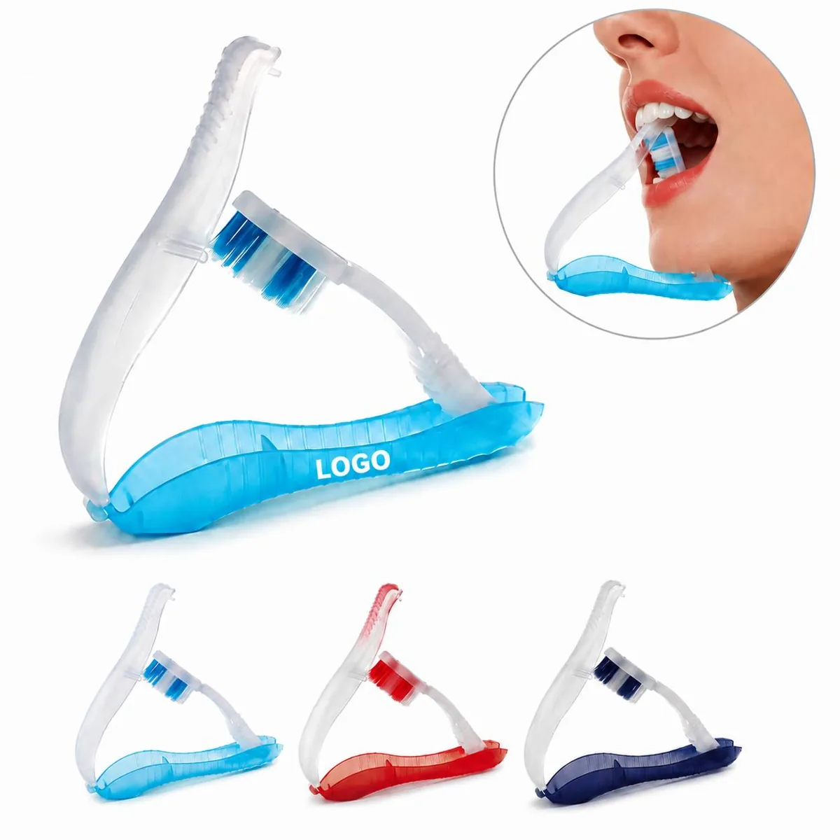 Foldable Travel Toothbrush with Soft Bristles, Compact