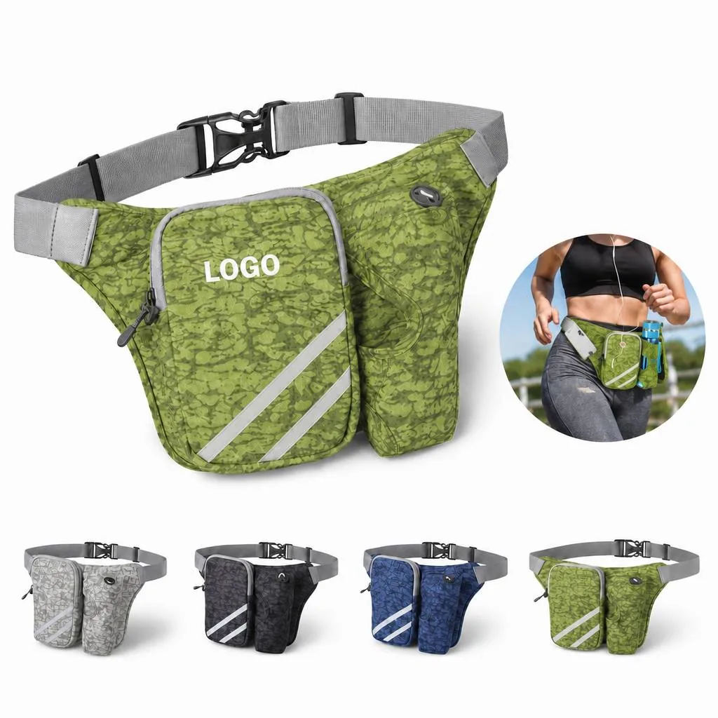 Camouflage Waterproof Kettle Fanny Pack for Running Hiking
