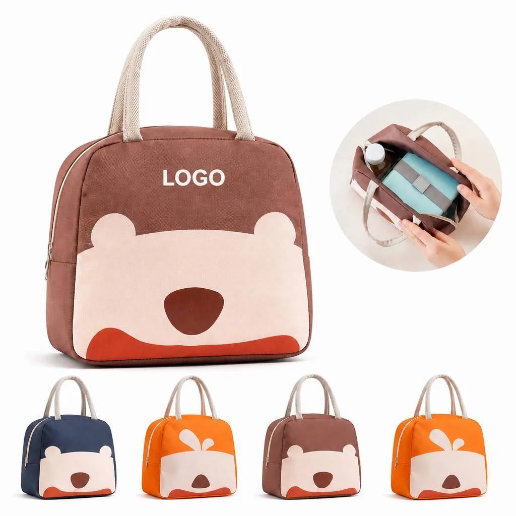 Cartoon Insulated Lunch Bag with Thermal Foam Lining for Everyday Use