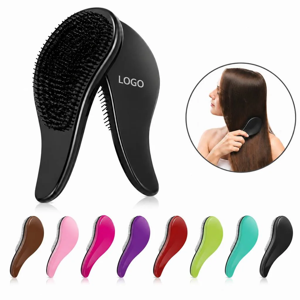 Curly Hair Detangling Brush with Flexible Bristles for Everyday Use