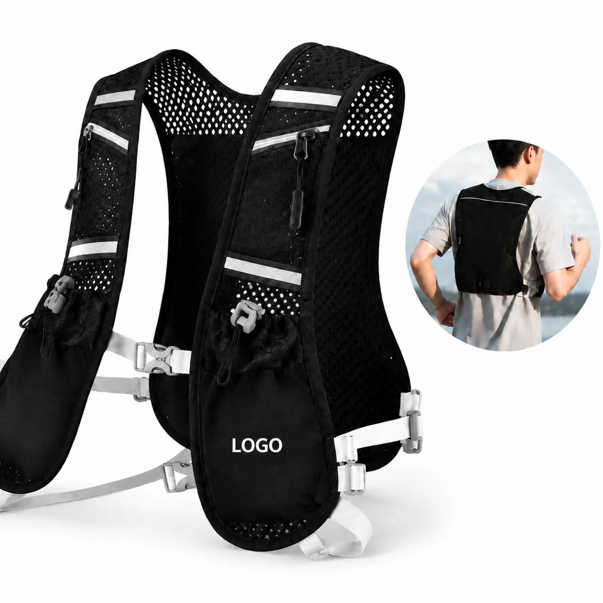 Breathable Running Vest Pack with Hands-Free Hydration for Everyday Use