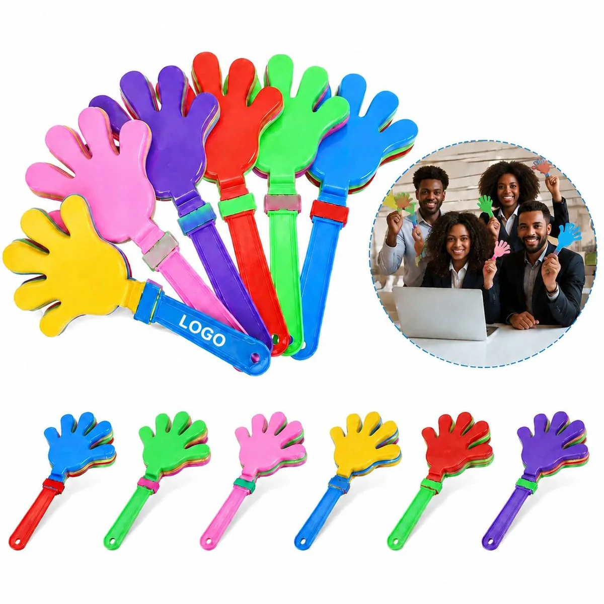Large Plastic Hand Clapper for Sports Events and More