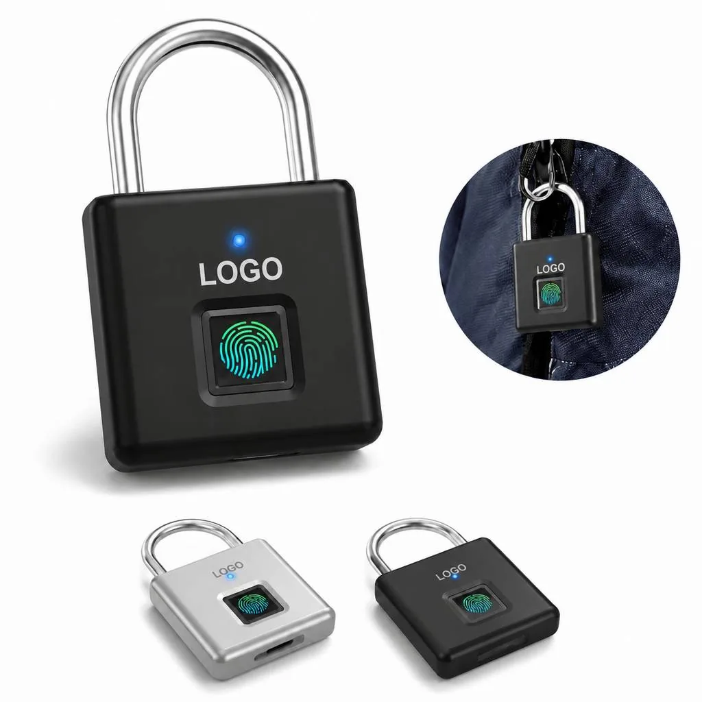 Zinc Alloy Fingerprint Padlock for Cabinet, Drawer &