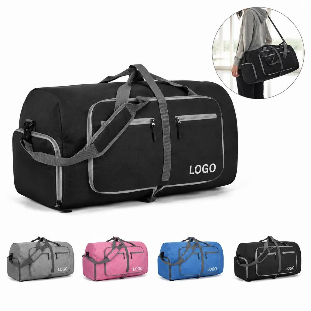 Foldable Large-Capacity Nylon Travel Bag with Handle
