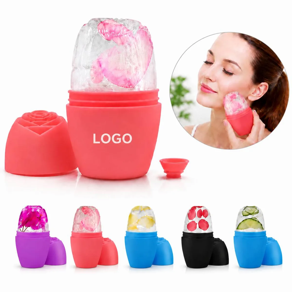 Face Ice Roller for Puffiness Relief, Cooling Skincare