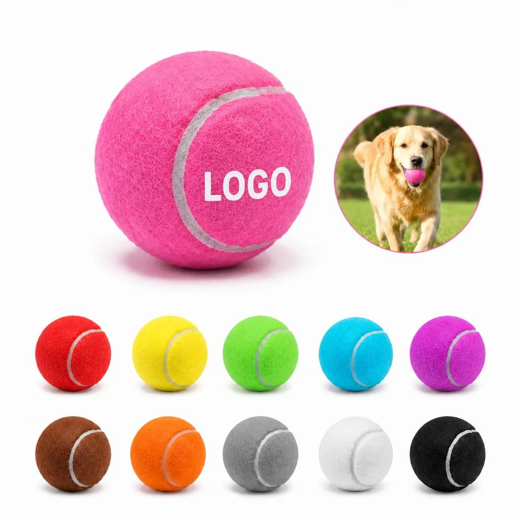 Durable Bite-Resistant Rubber Dental Pet Tennis Ball for Everyday Use