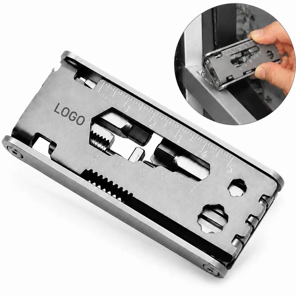 Compact Multi-Tool Kit for Bike Repair with Carrying Case
