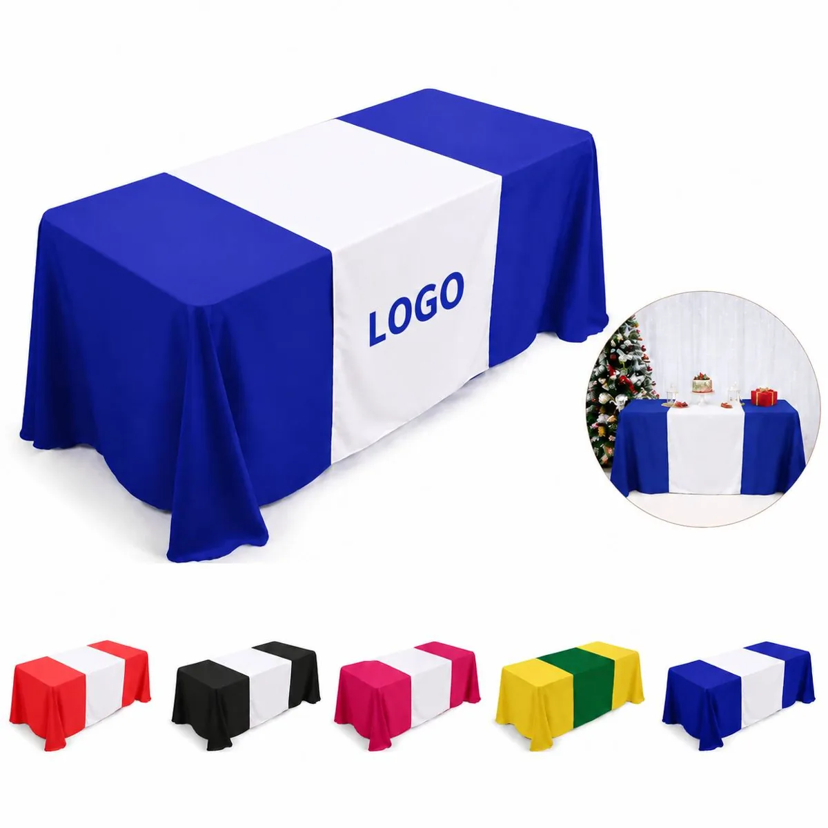 Custom Digital Table Runner for Festive Parties