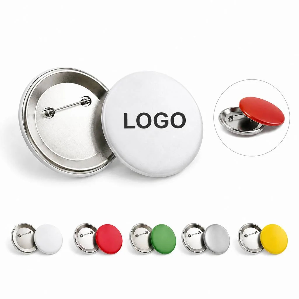 Custom Round Pin Badges 2.25 Inch with Durable Metal Backing