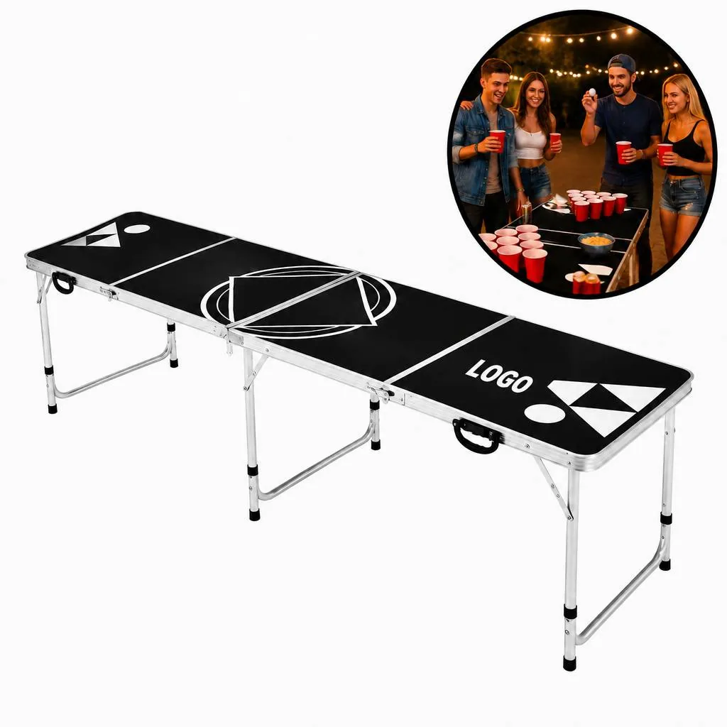 Adjustable Portable Beer Pong Table for Parties and More