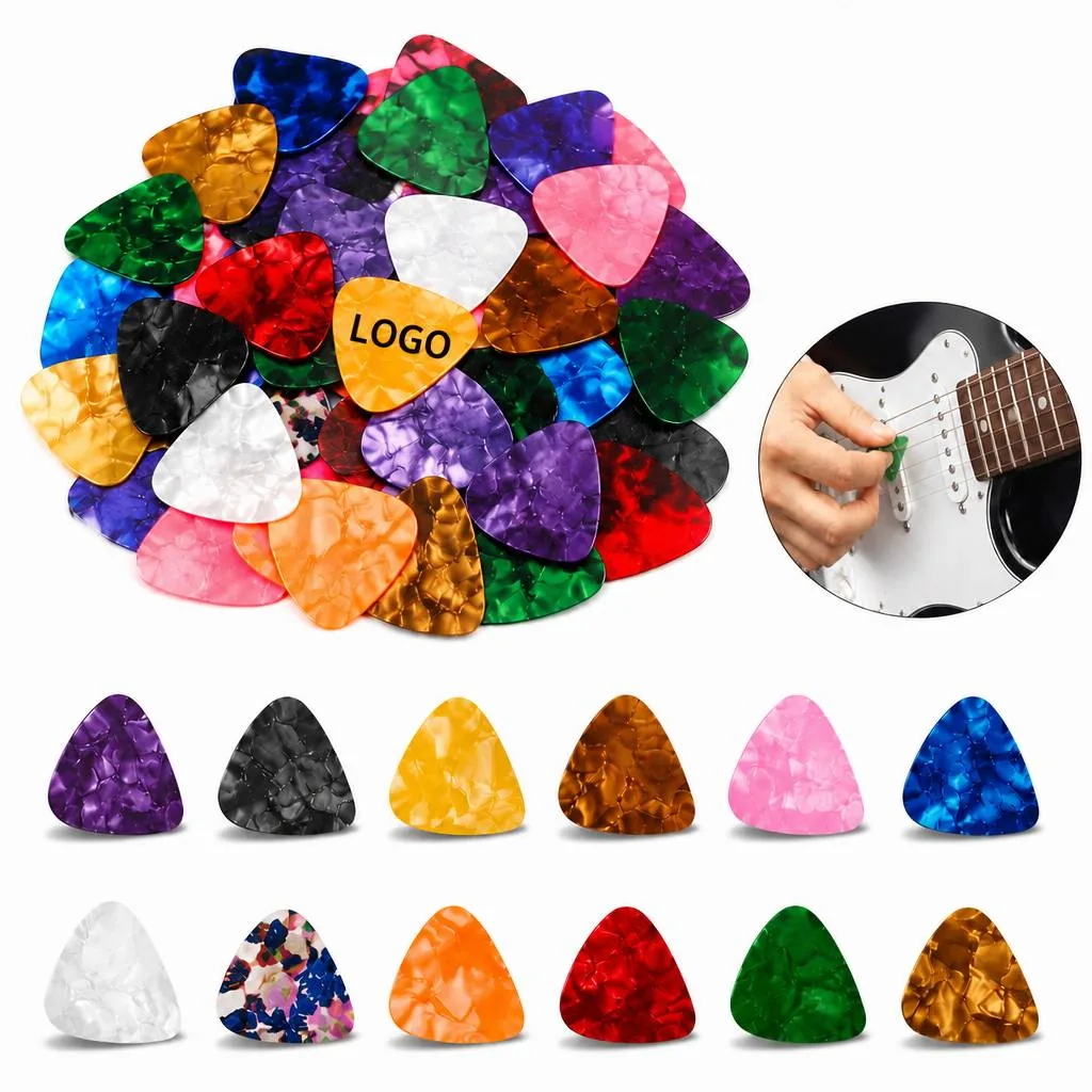 1.2mm Abstract Celluloid Guitar Pick Colorful Art