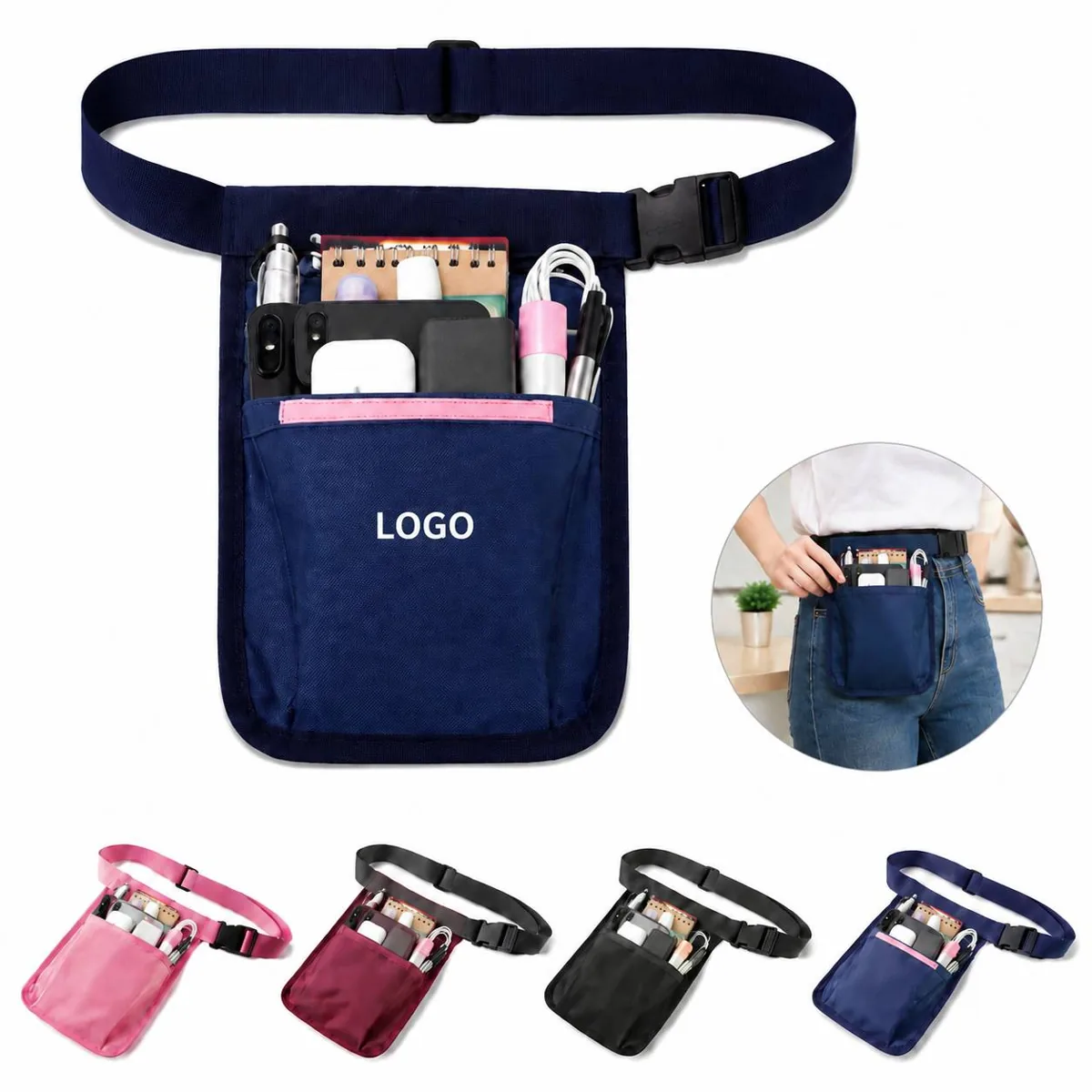 Waterproof Nylon Tool Bag with Multiple Compartments