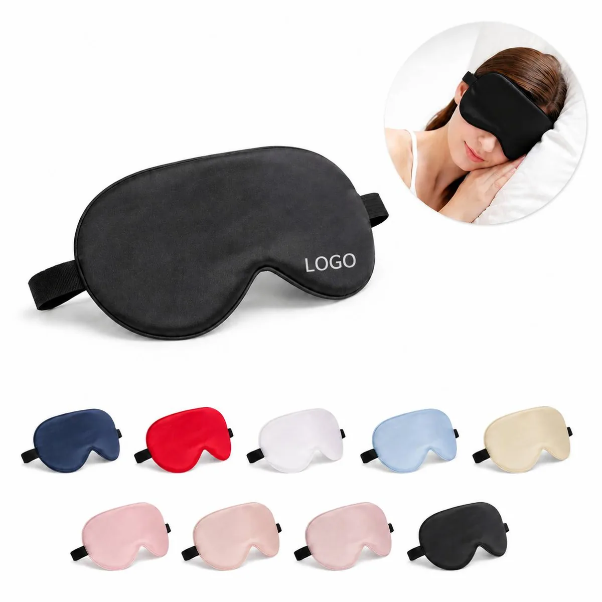Luxury Adjustable Mulberry Silk Sleep Mask for Blackout