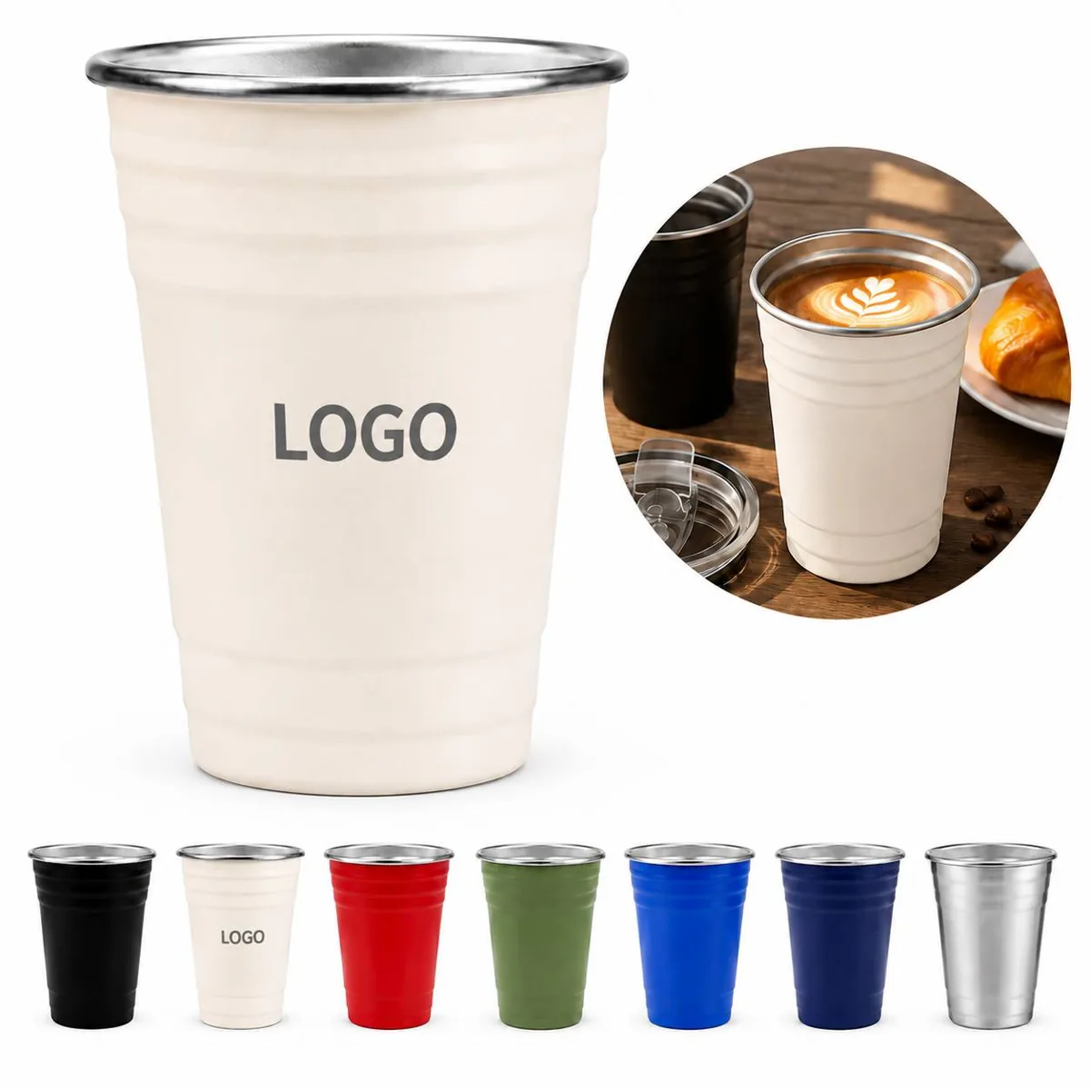 18 oz 304 Stainless Steel Auto-Seal Insulated Mug