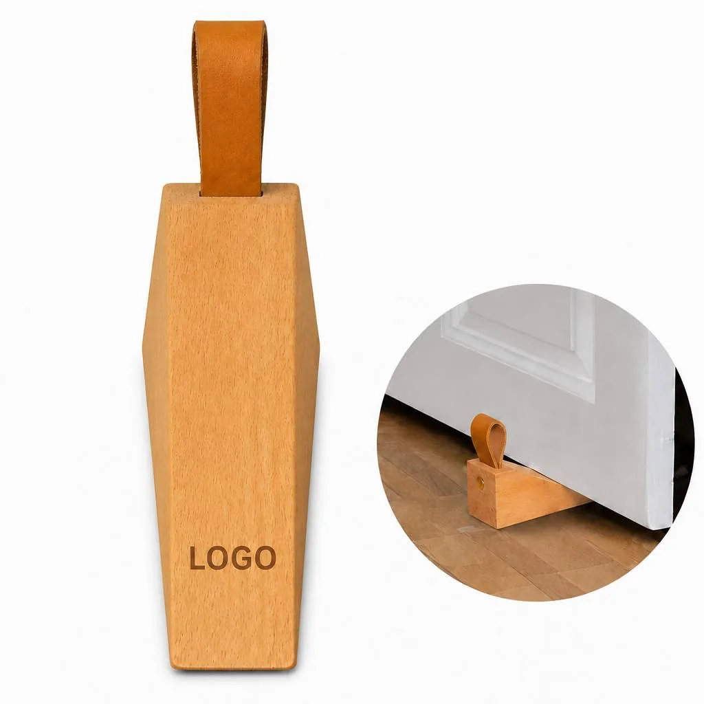 Wooden Wedge Door Stopper for Carpet, Tile & Hardwood Floors