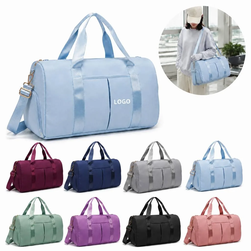 Scratch-Resistant Gym Duffle Bag with Shoe & Wet Compartment