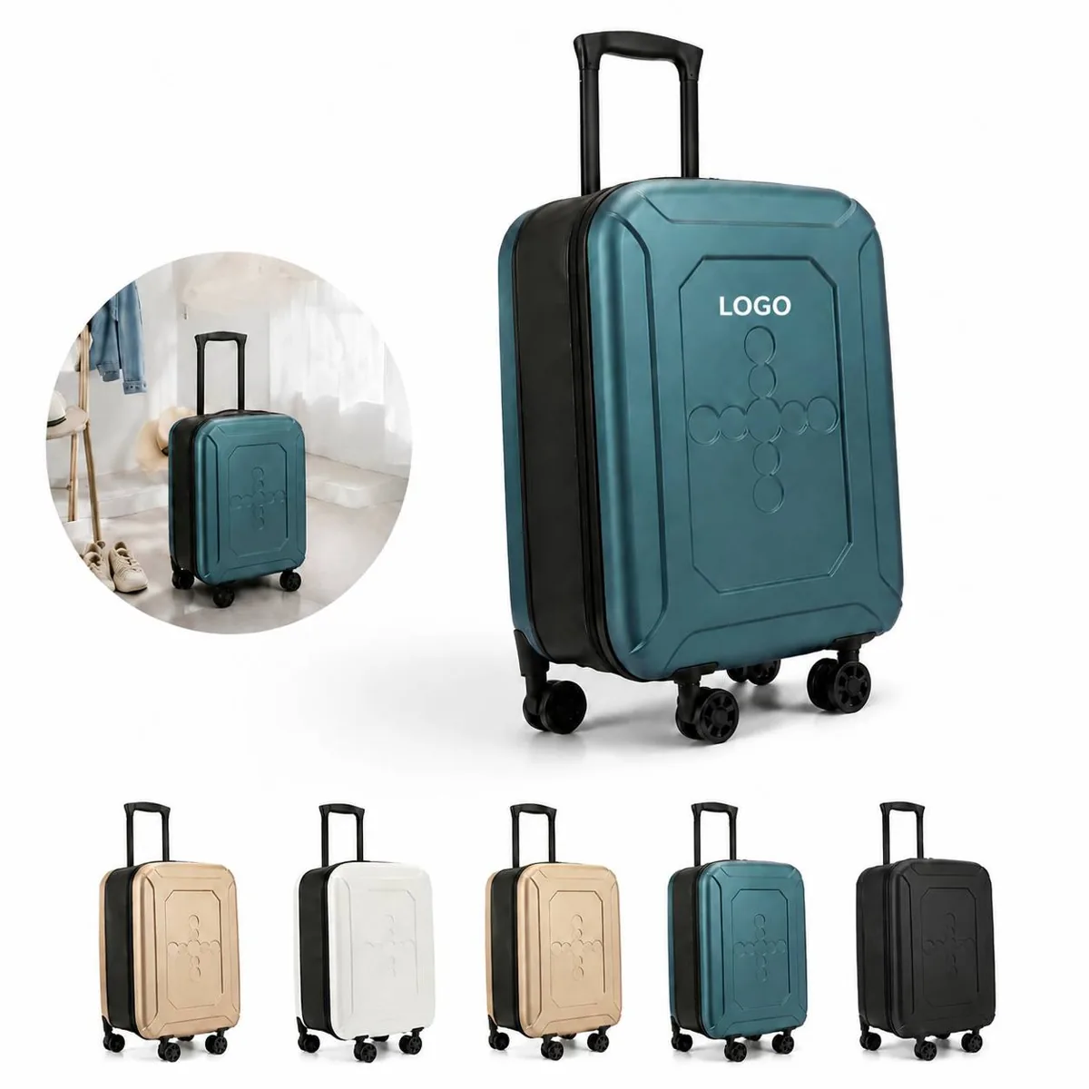 Collapsible Travel Case with Spinner Wheels, Foldable