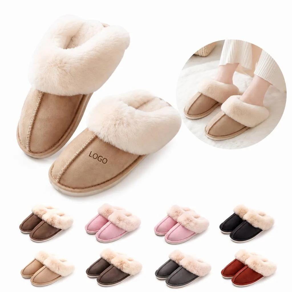 Women's Memory Foam Slippers with Non-Slip Sole