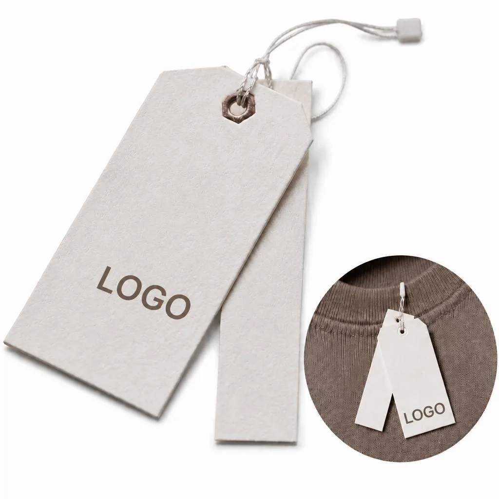 Customizable Clothing Tag for Fabric Care and Size Info