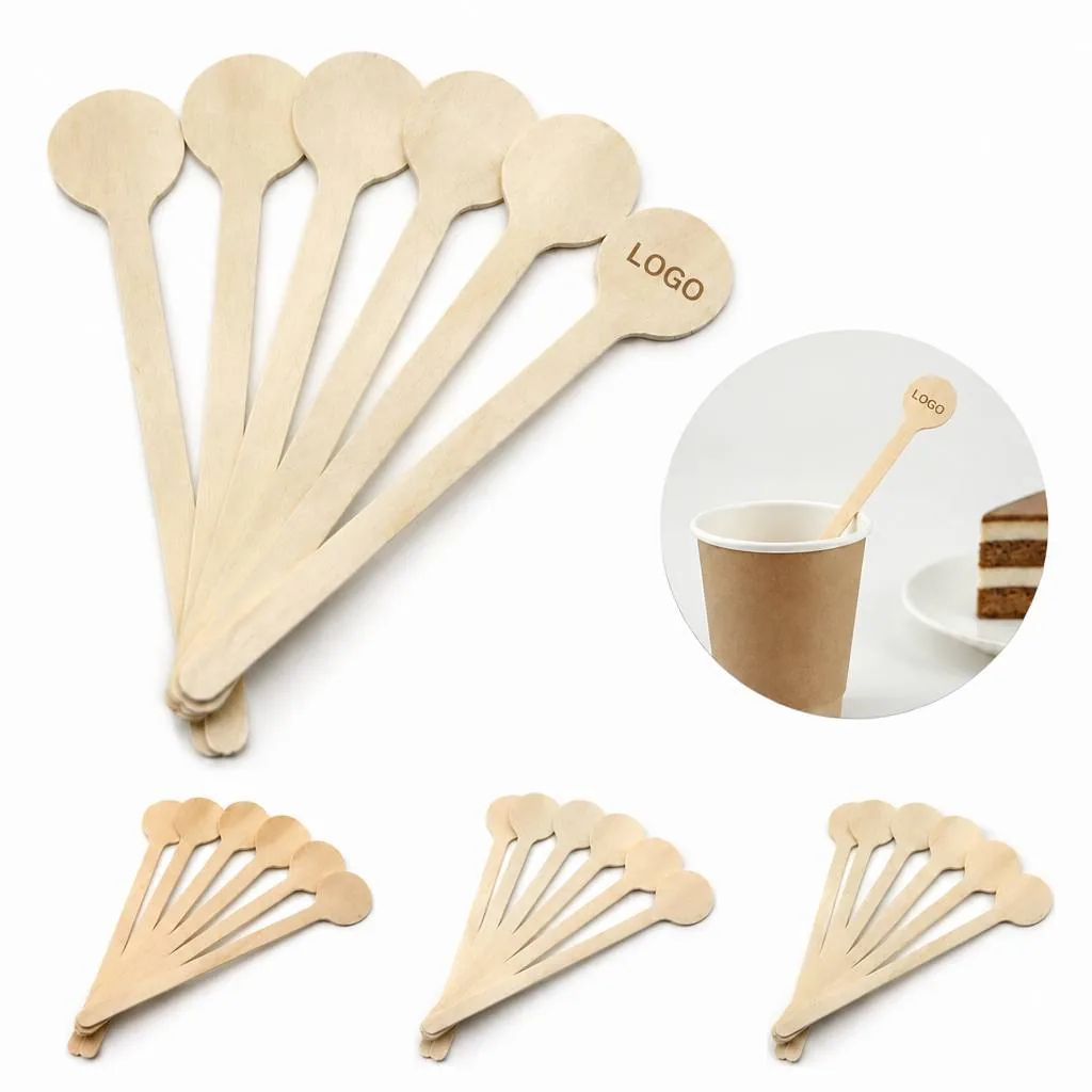 Natural Bamboo Coffee Stirrers, Eco-Friendly Disposable