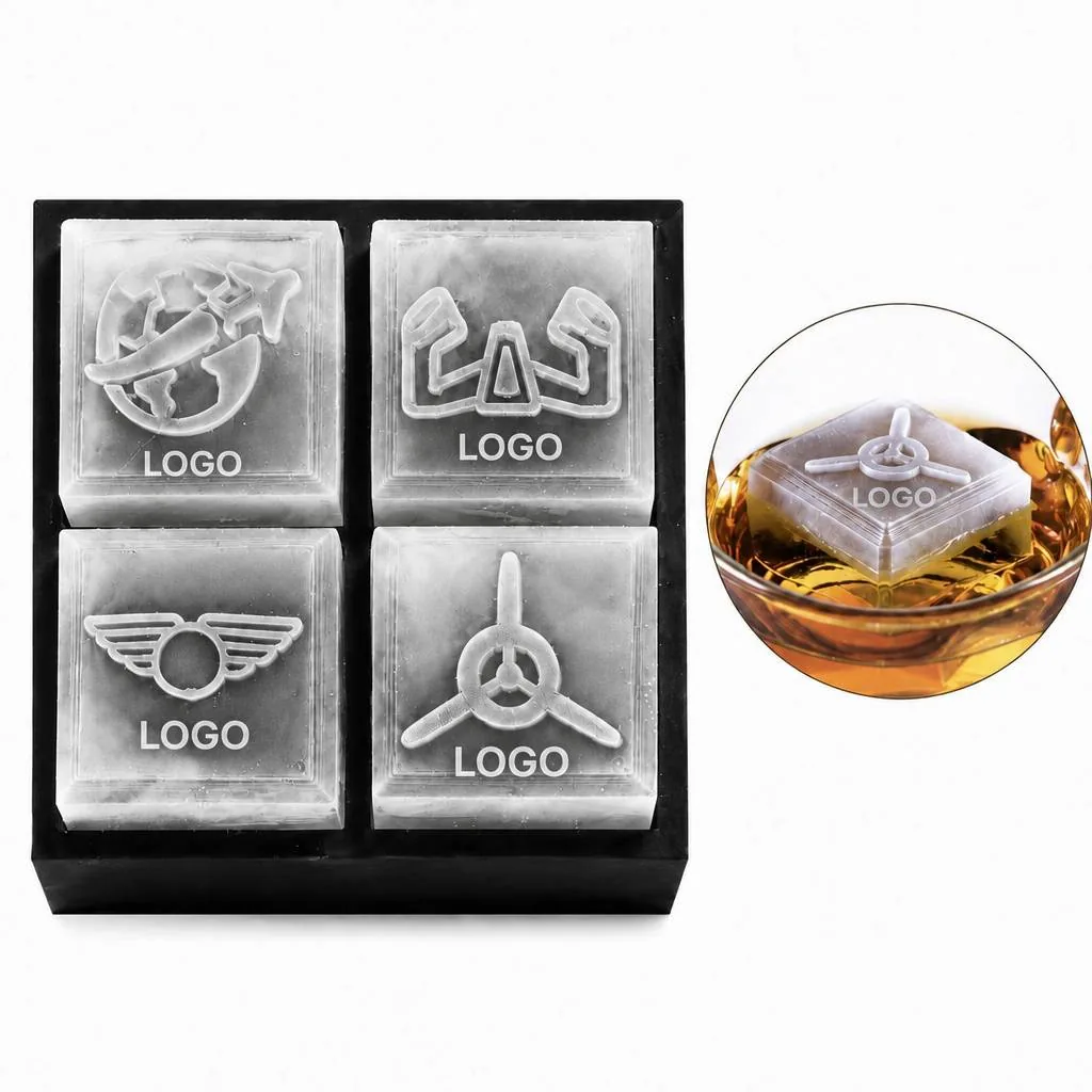 Custom Logo Silicone Ice Tray with Easy Release
