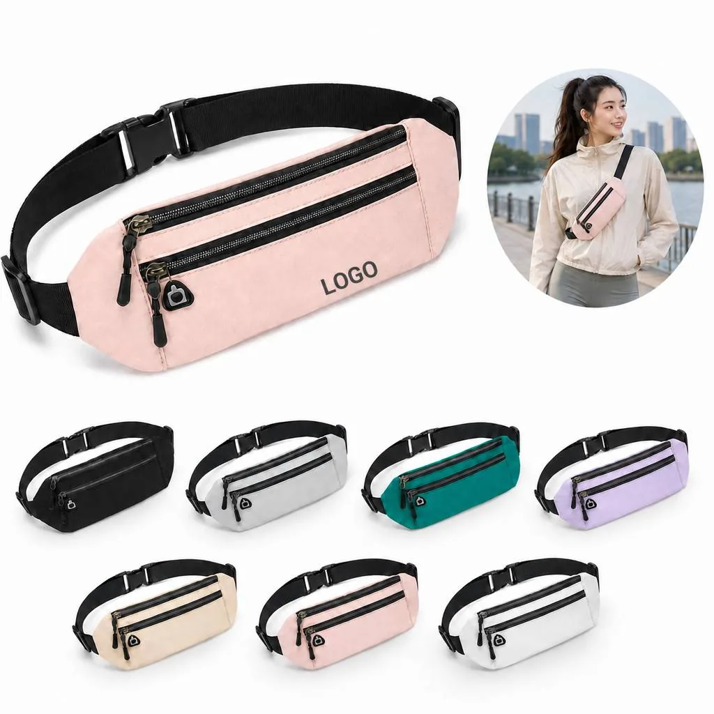 Water-Resistant Running Waist Pack with Multiple