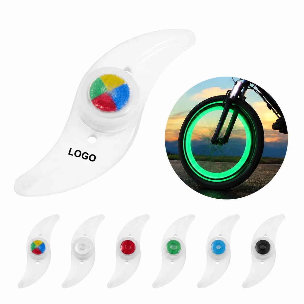 Waterproof LED Bicycle Spoke Lights with Multiple Modes for Everyday Use
