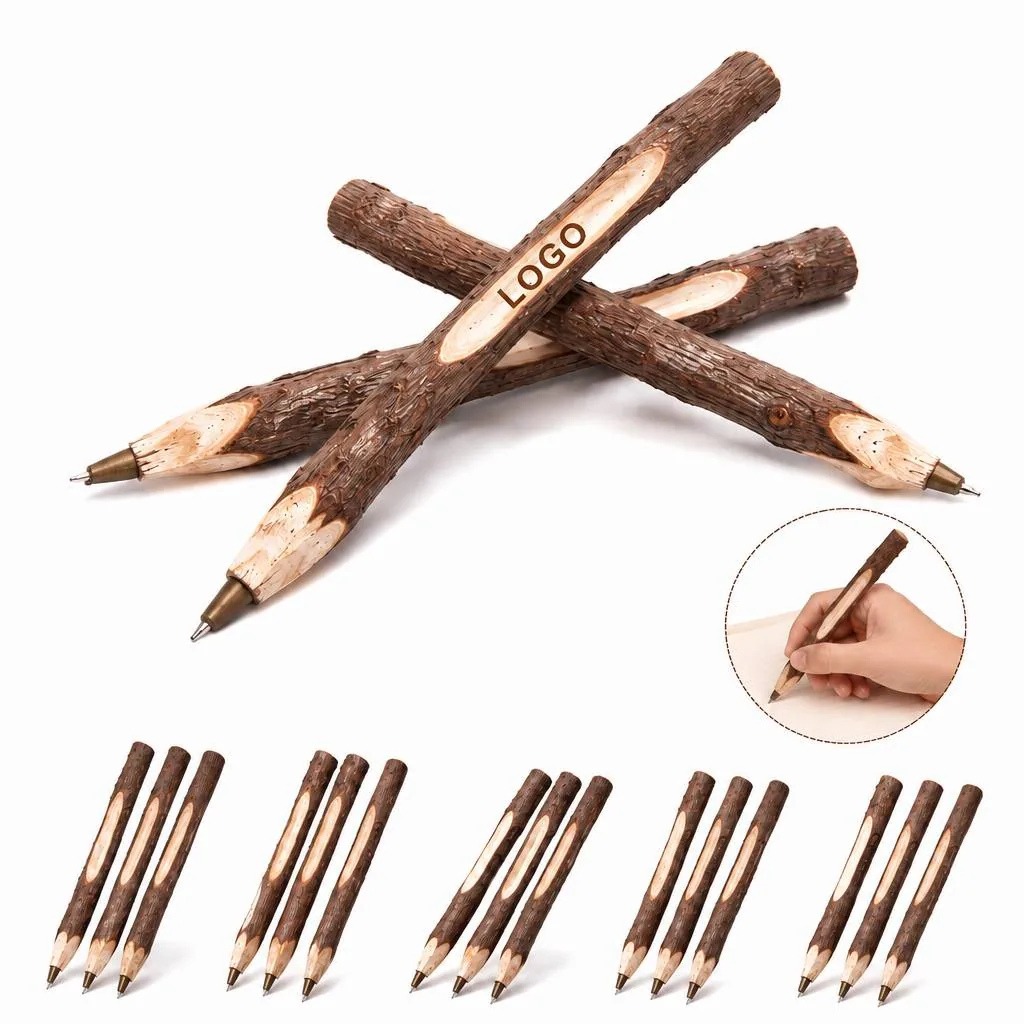 Natural Twig Ballpoint Pen, Eco-Friendly Wood Writing