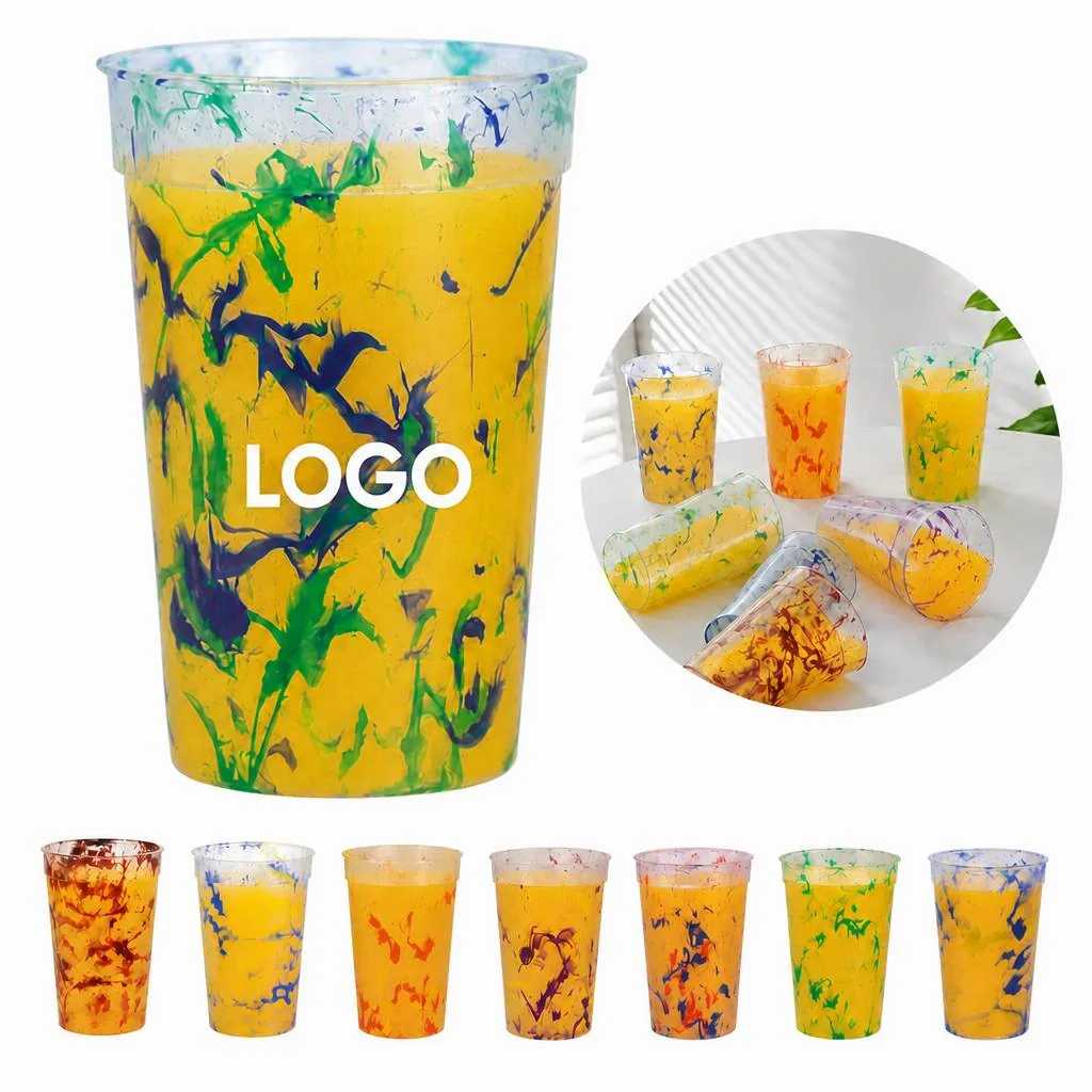 15oz Thermochromic Color-Changing Cups for Cold Drinks