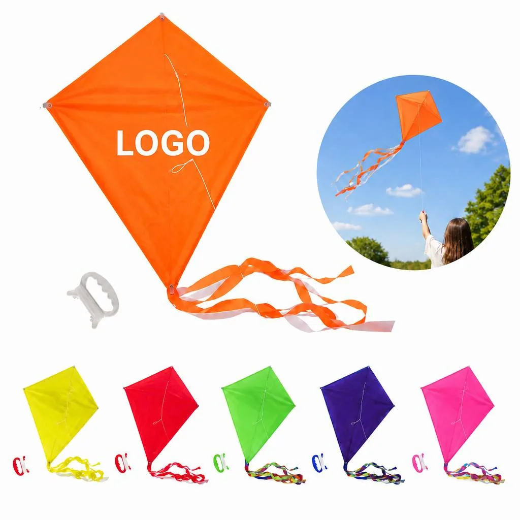 Custom Logo Diamond Kite for Outdoor Flying and Events