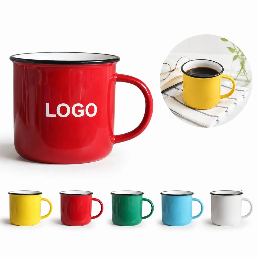 14 oz Ceramic Campfire Mug, Microwave & Dishwasher Safe