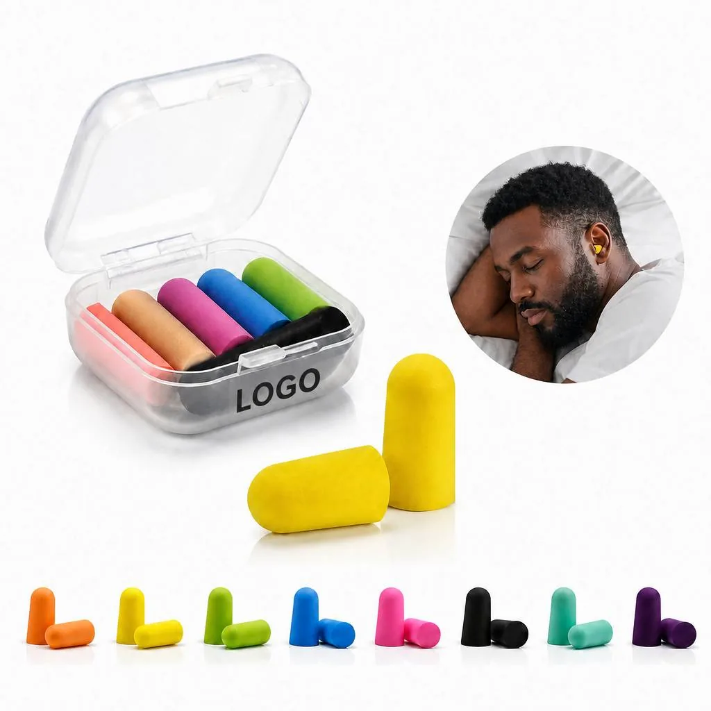 Compact Noise Reducing Earplugs with Portable Case