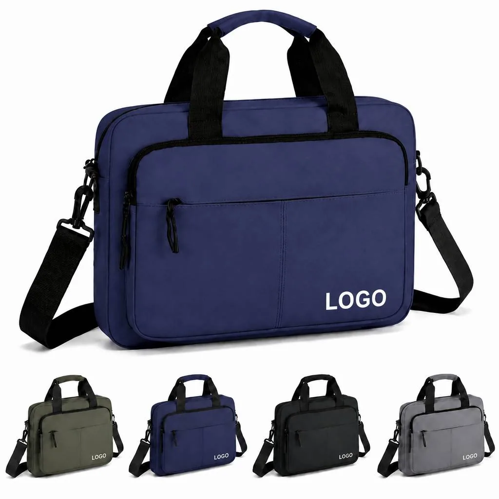 Slim Ergonomic Laptop Briefcase Messenger Bag for Business