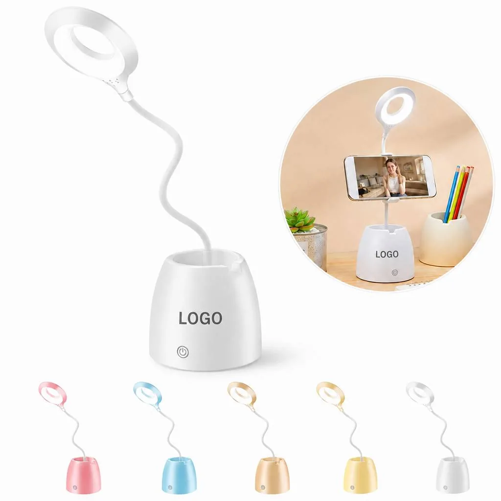 Rechargeable Touch Desk Lamp with Dimmable LED and USB Port