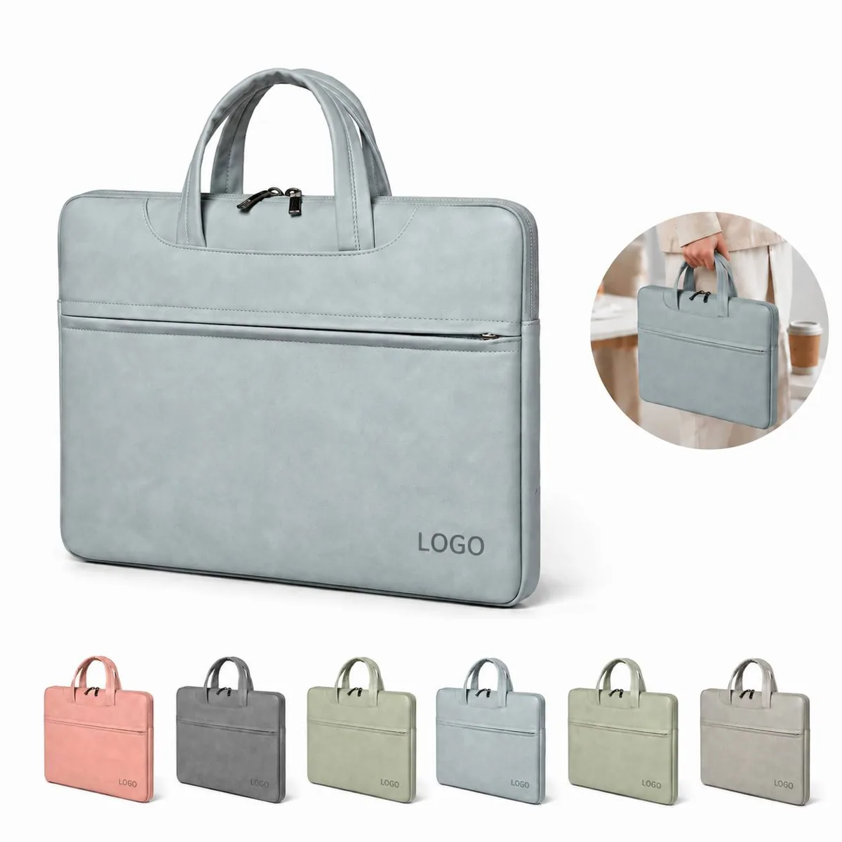 Minimalist Laptop Bag with Padded Protection,