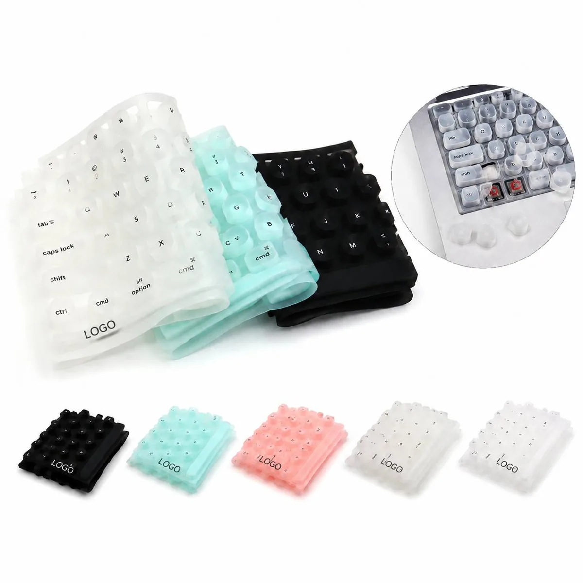 Silicone Keyboard Film Nail-Friendly Protective Cover for Everyday Use