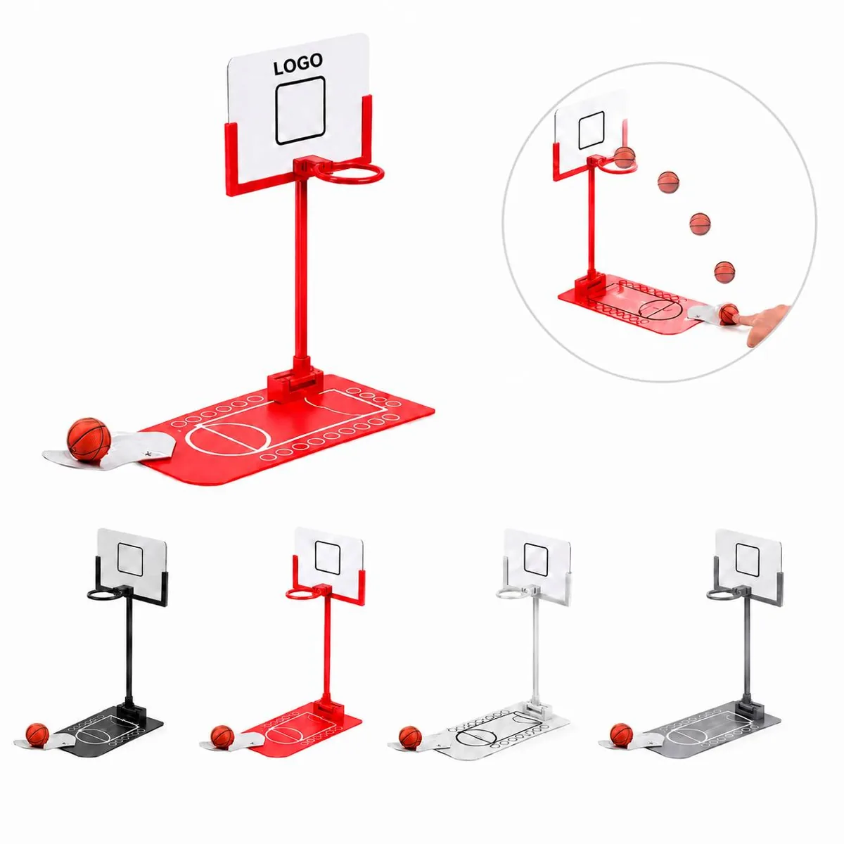 Alloy Mini Table Basketball Game Foldable Indoor Set