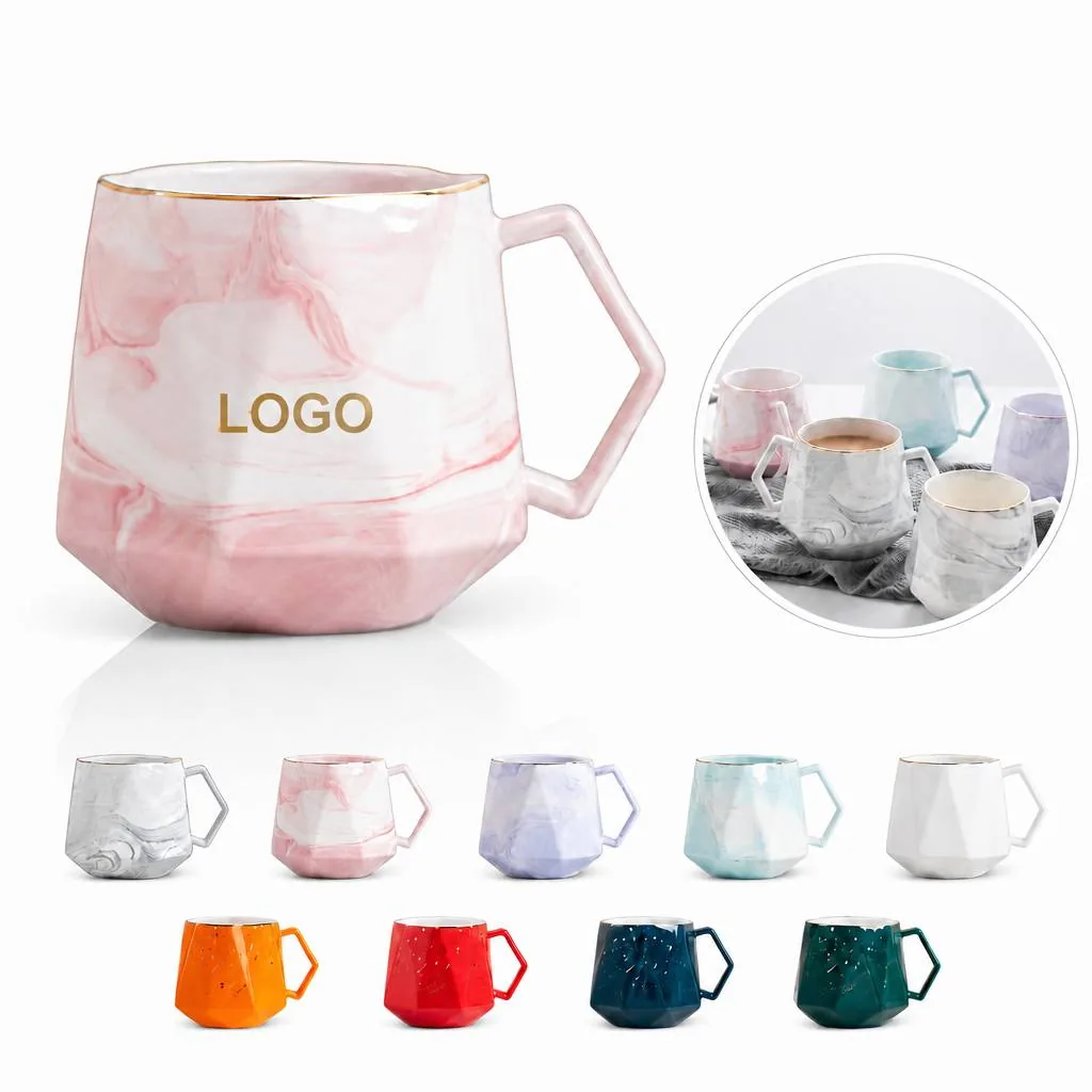 Marble Texture Ceramic Mug for Coffee Tea Hot Chocolate