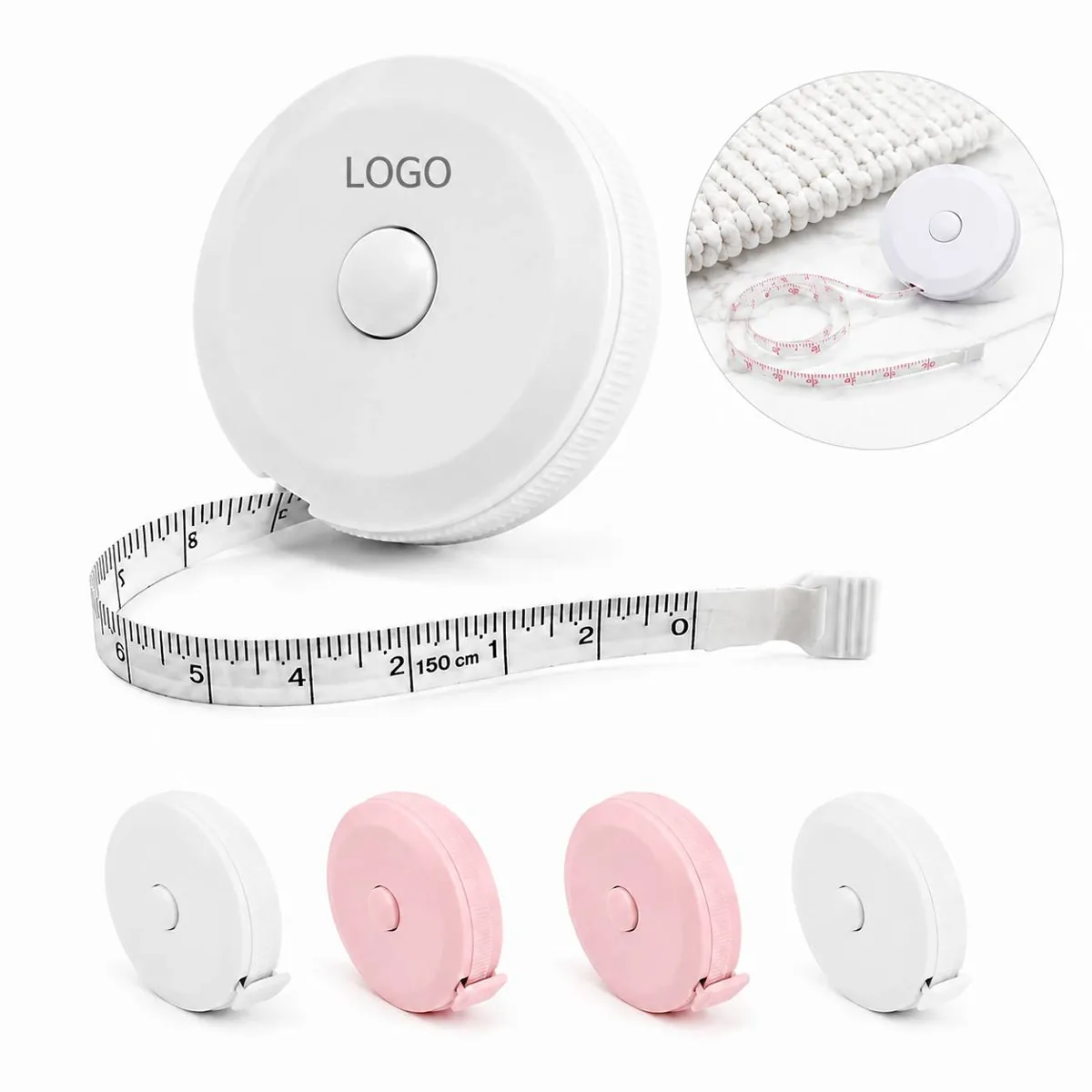60 Inch Retractable Tape Measure, Flexible Dual-Sided