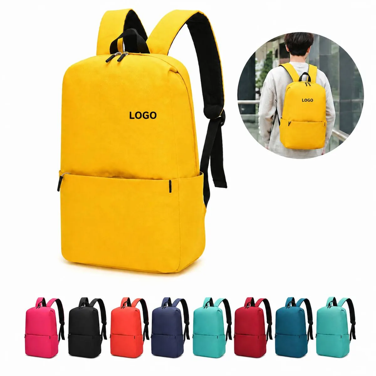 Iridescent Water-Resistant Cycling Backpack for Commute &