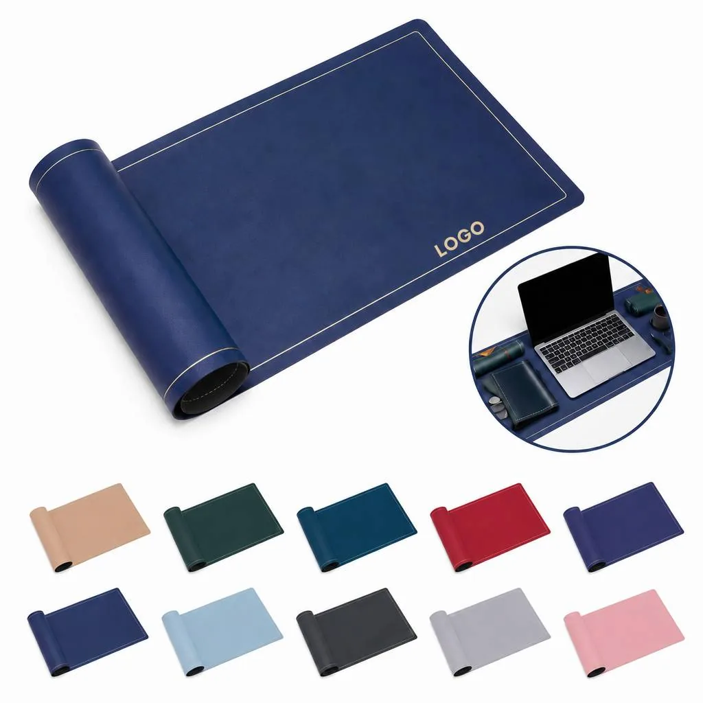 Heat-Resistant PU Leather Placemats, Easy-Clean Rectangular